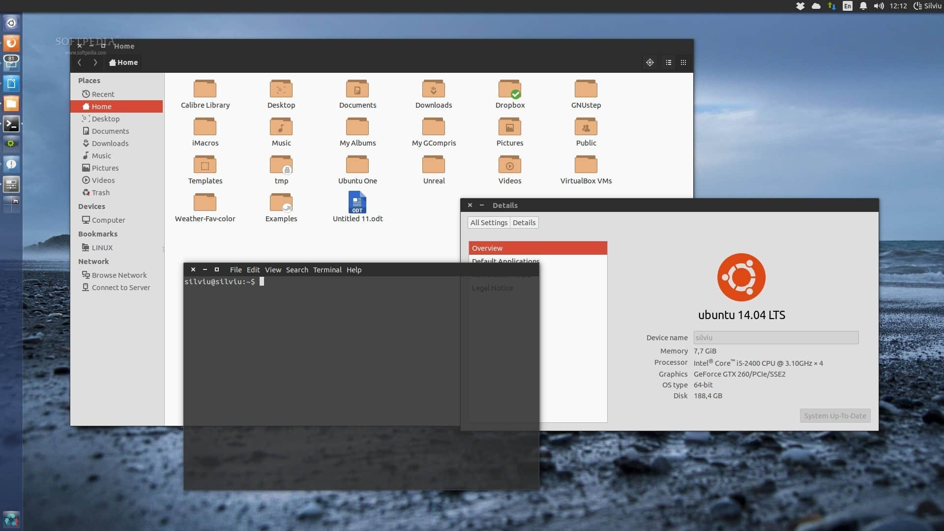 Current Unity 7 desktop in Ubuntu 14.04 LTS