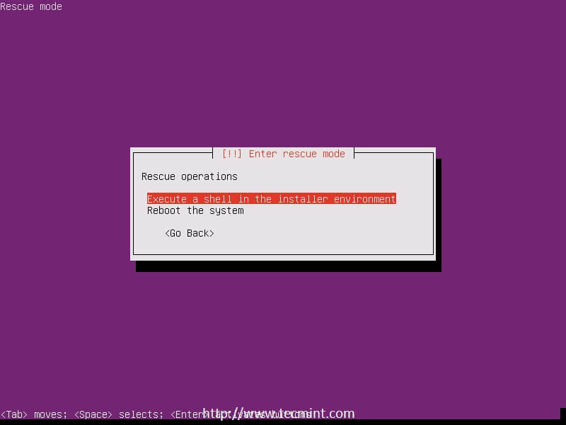 Ubuntu Rescue Mode Shell