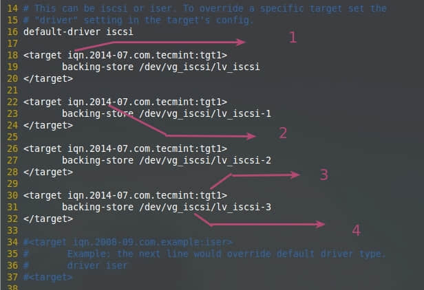 Configure LUNs in Target Server