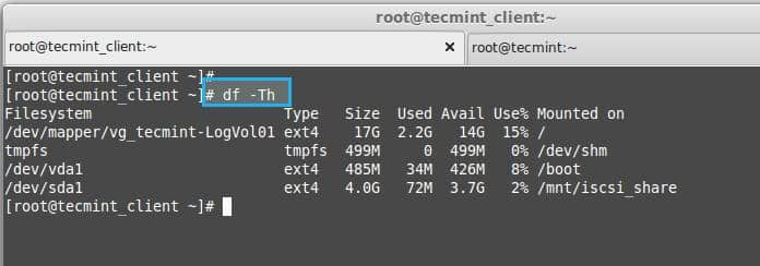 List New Partition