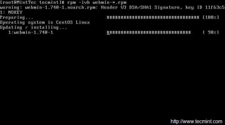 在 CentOS 7 上安装 Webmin