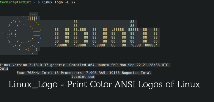 Linux_Logo – 输出彩色 ANSI Linux 发行版徽标