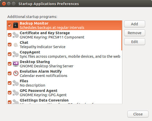 在 Ubuntu 中查看隐藏的开机启动程序