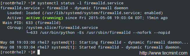 检查 FirewallD 的状态