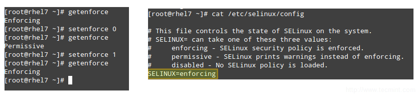 设置 SELinux 模式