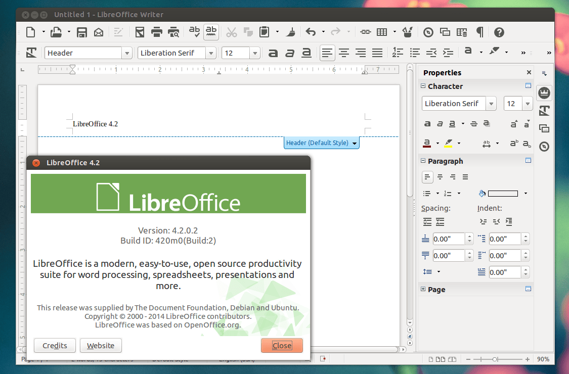 Libre Office 4.2