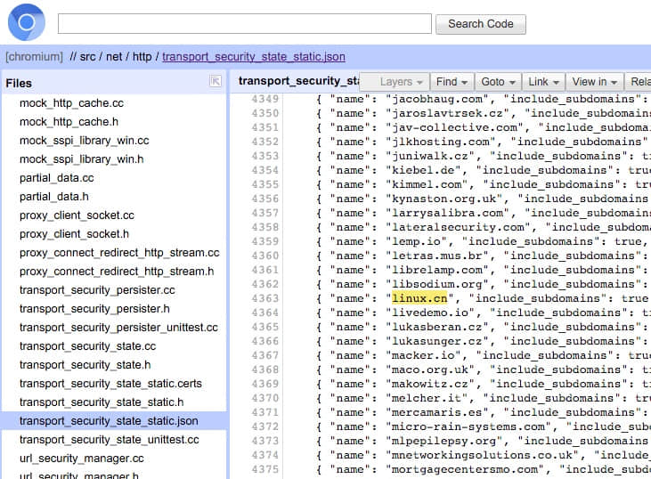 列入了 transport_security_state_static.json