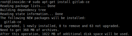 Installing Gitlab Ubuntu Debian