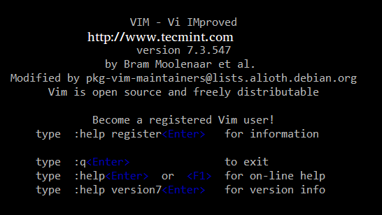 Start vi Editor