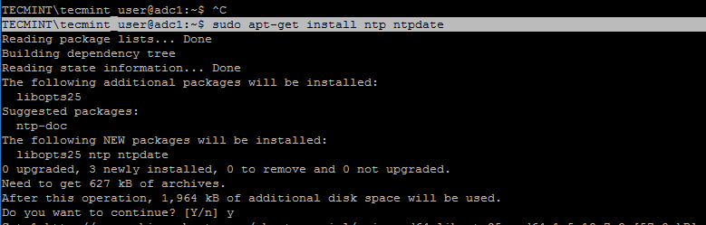 Install NTP on Ubuntu