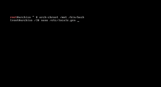Set language in Arch Linux