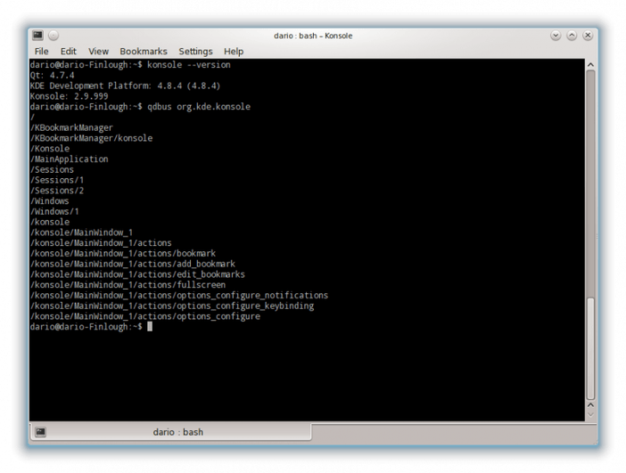 konsole linux terminal