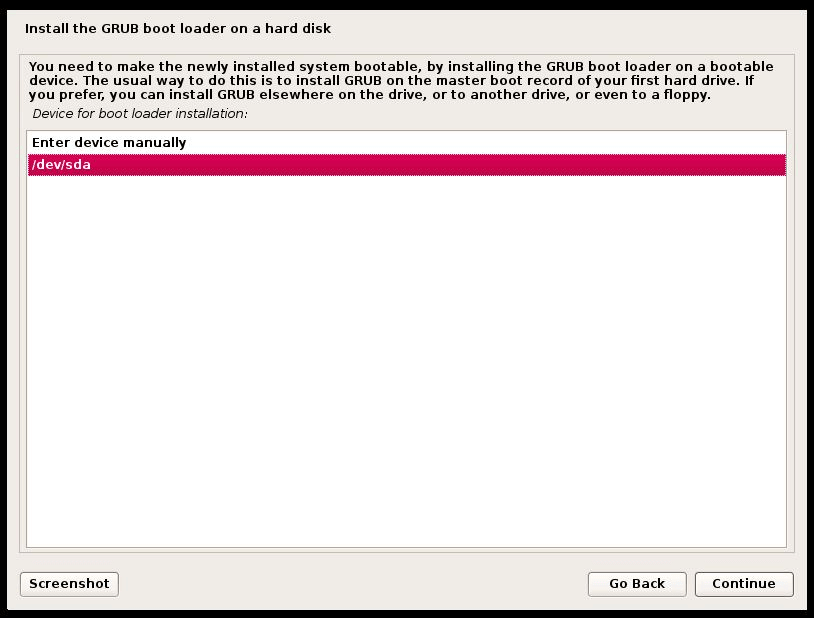 Devuan Linux Grub Install Disk