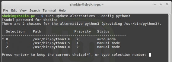 Python 3.6  - install latest version into Linux Mint