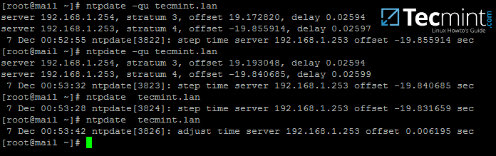 Sync Time with Samba NTP Server