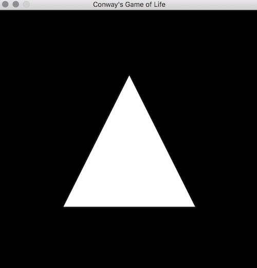 Conway's Game of Life - Hello, Triangle!