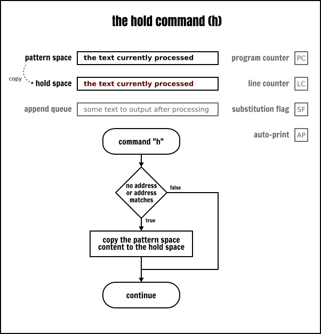 The Sed hold command