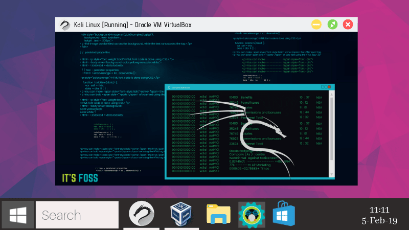 Kali Linux on Virtual Box