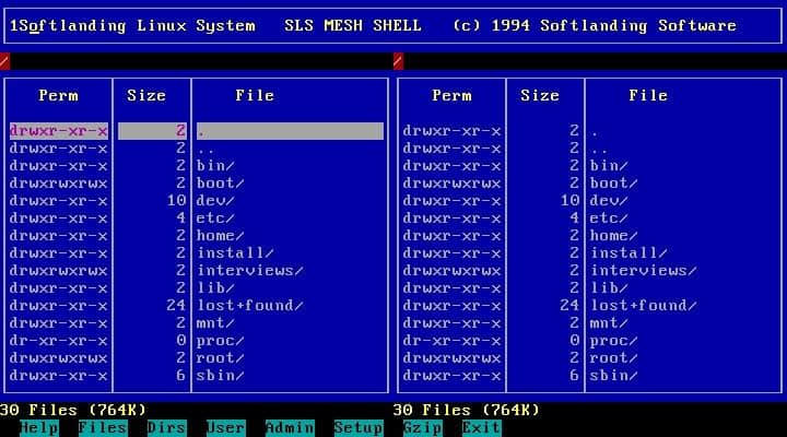 SLS Linux 1.05, 1994 | Image Credit