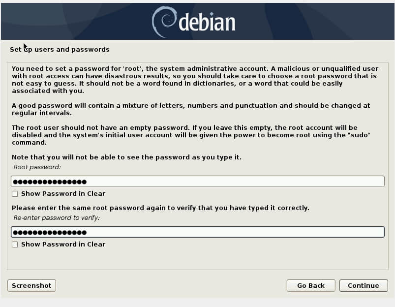 设置 root 密码-Debian10