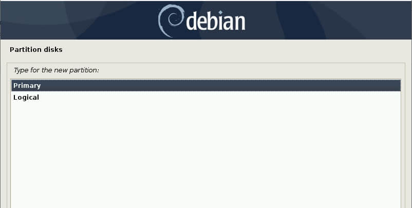 磁盘主分区-Debian10