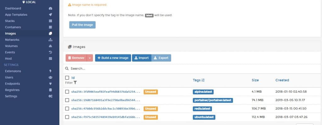 Docker-Container-Images-Portainer
