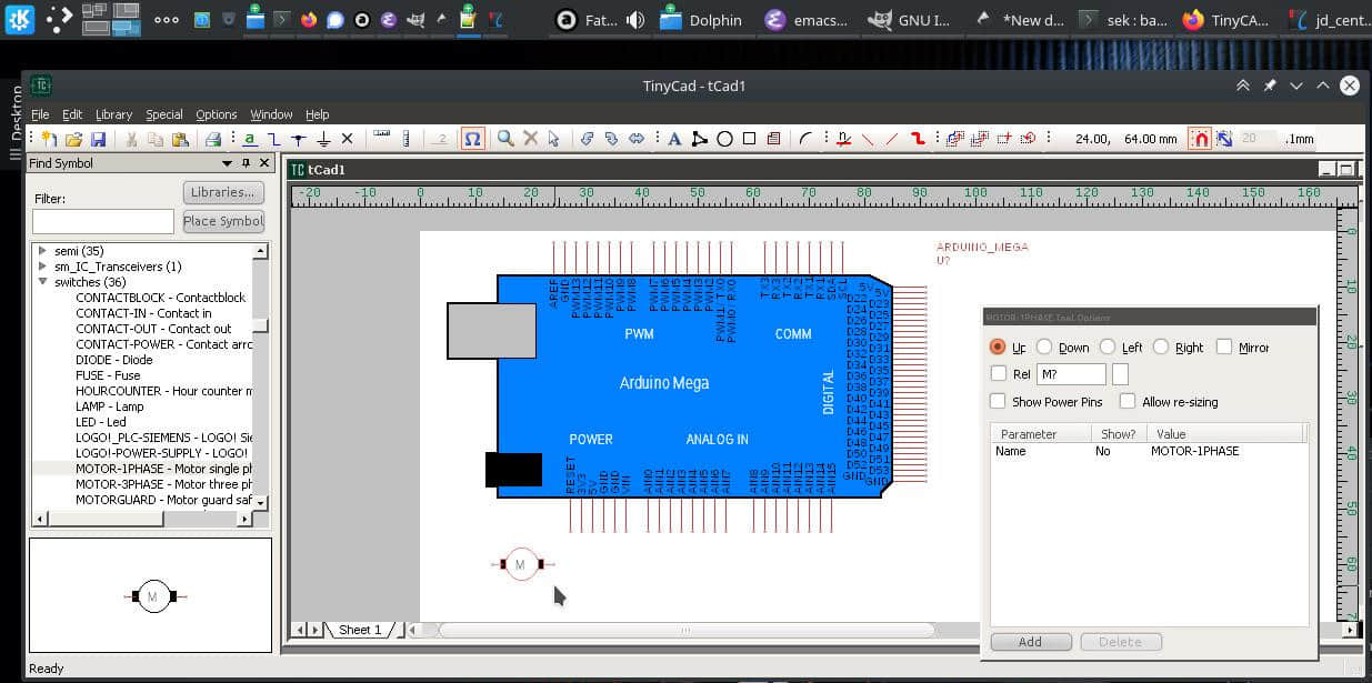 TinyCAD 使用 WINE 运行