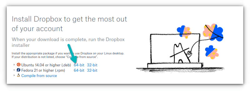 Download the Dropbox installer
