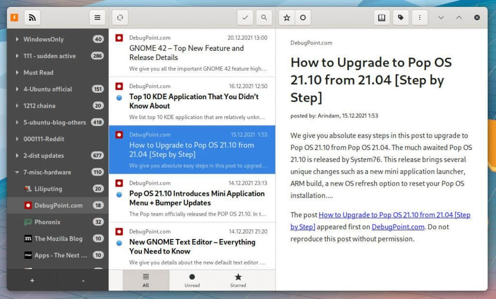 News Flash：管理内容源的最佳 GNOME 应用程序之一