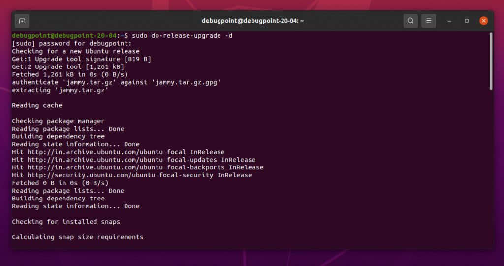 Upgrade to Ubuntu 22.04 LTS from Ubuntu 20.04 LTS