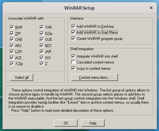 Complete WinRAR Installation