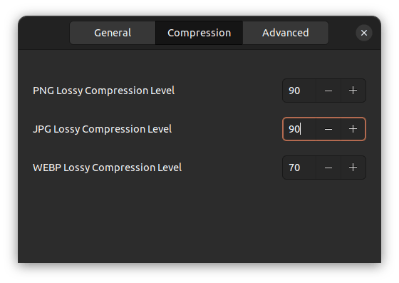 curtail compression options