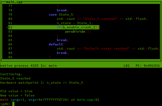 gdb output stop on watchpoint_2