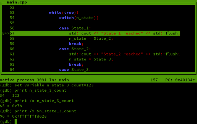 catch syscall write output