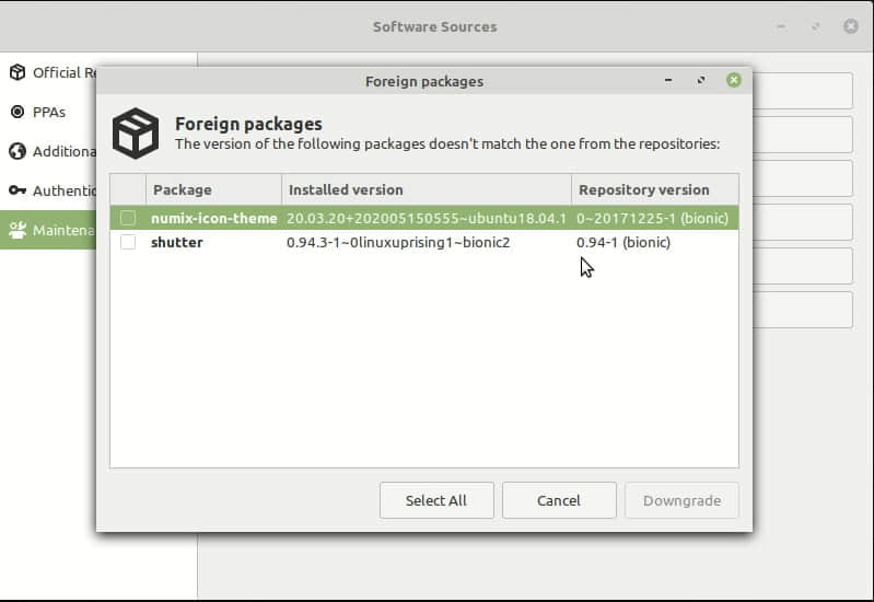 Foreign Package Linux Mint