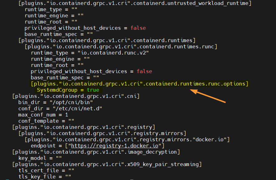 systemdCgroup-true-containerd-config-toml