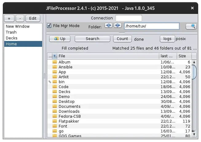 Image of the JfileProcessor folders.