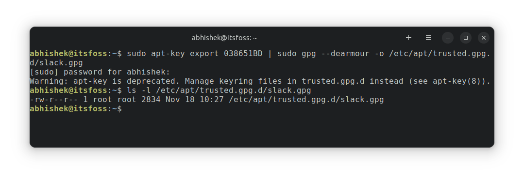 import gpg key to trusted ubuntu