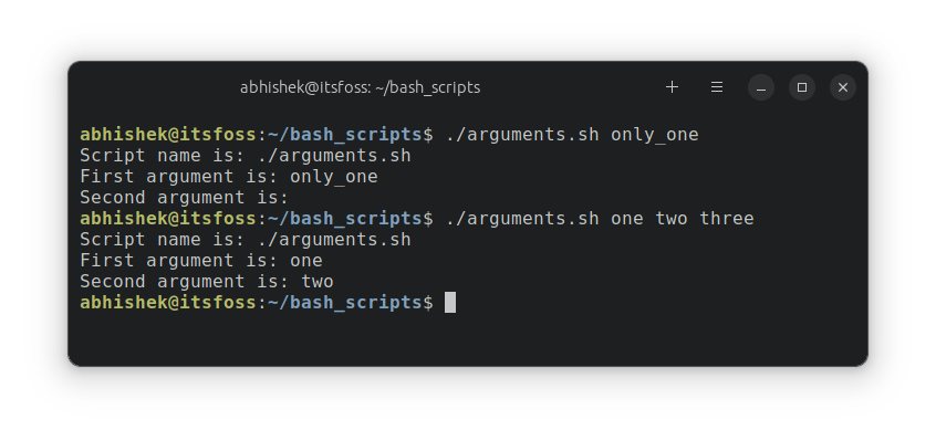 Passing fewer or more arguments to bash script