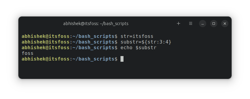 Extracting substring in bash