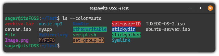 Use  --color=auto flag with the ls command to get the colored output