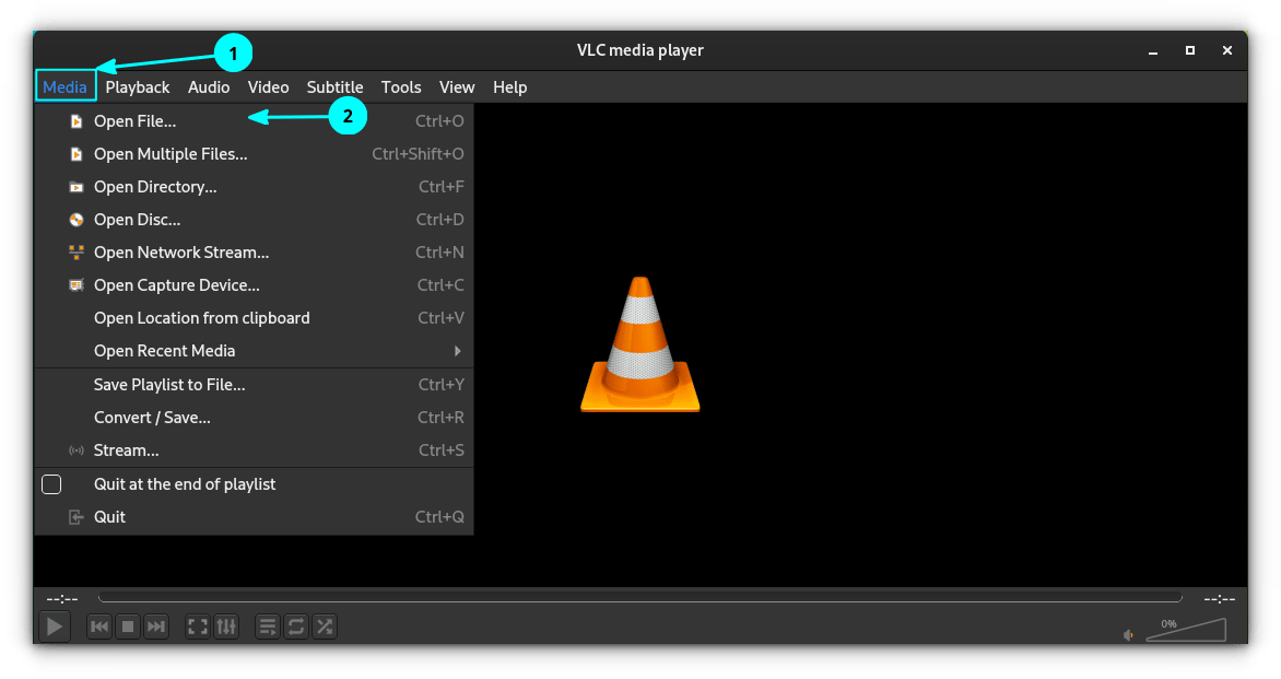 Open File in VLC