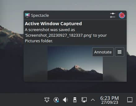 Kubuntu 中的屏幕截图操作