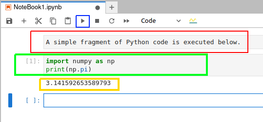 图 3：在 Jupyter Notebook 中执行 Python 代码